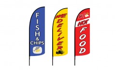 Fish & Chips Advertising Flags